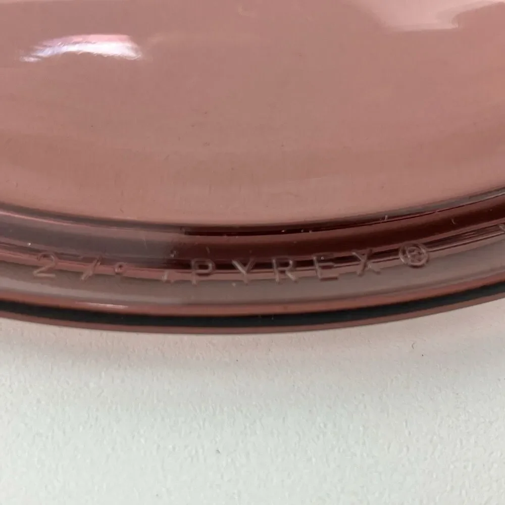 Pyrex Corning Ware Visions Cranberry Purple Cookware Glass Saucepan /w Lid VTG